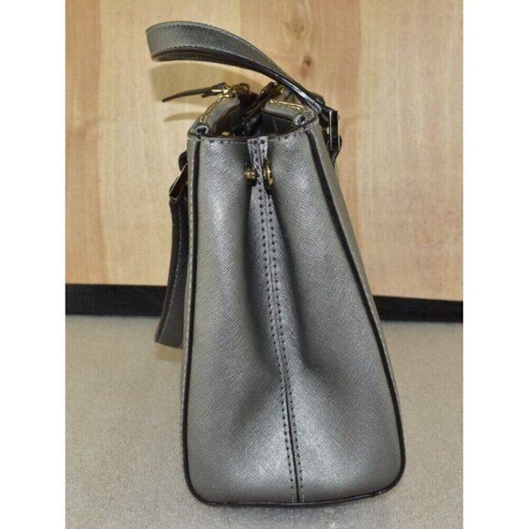 Kate Spade Newbury Lane Small Bag Anthracite Saffiano Leather Satchel Purse - Picture 4 of 15